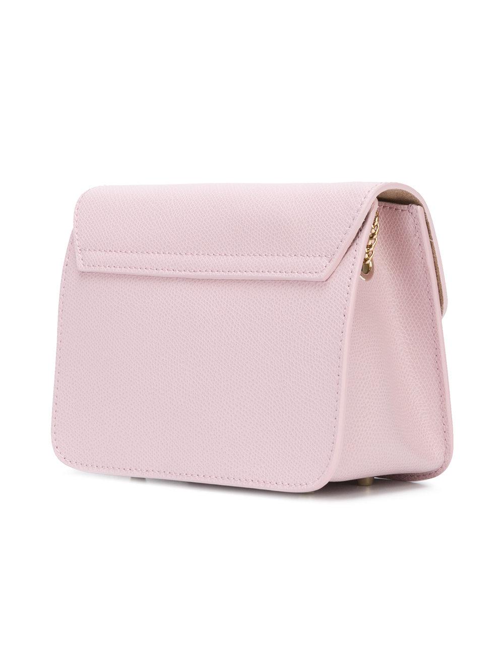 Furla Pink Camellia Leather Shoulder Bag - Lyst