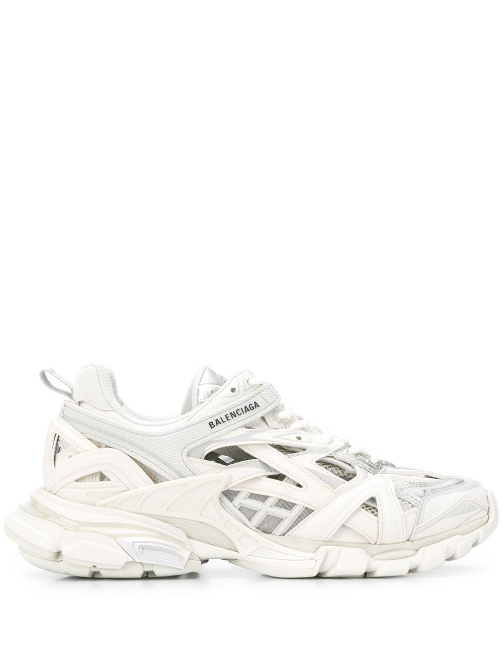 balenciaga track 2 open metallic sneakers