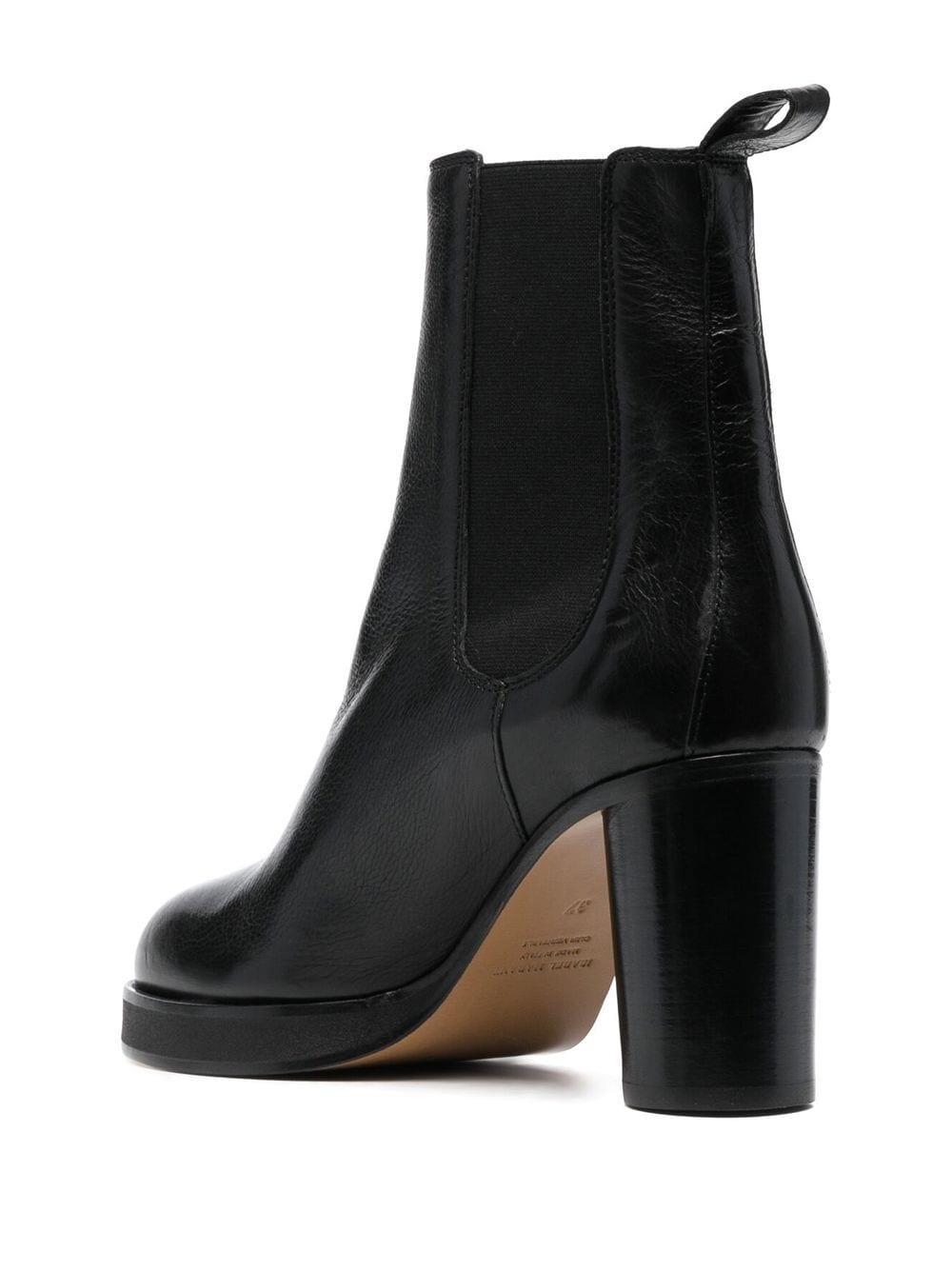 Isabel Marant Lalix Leather Ankle Boots in Black | Lyst