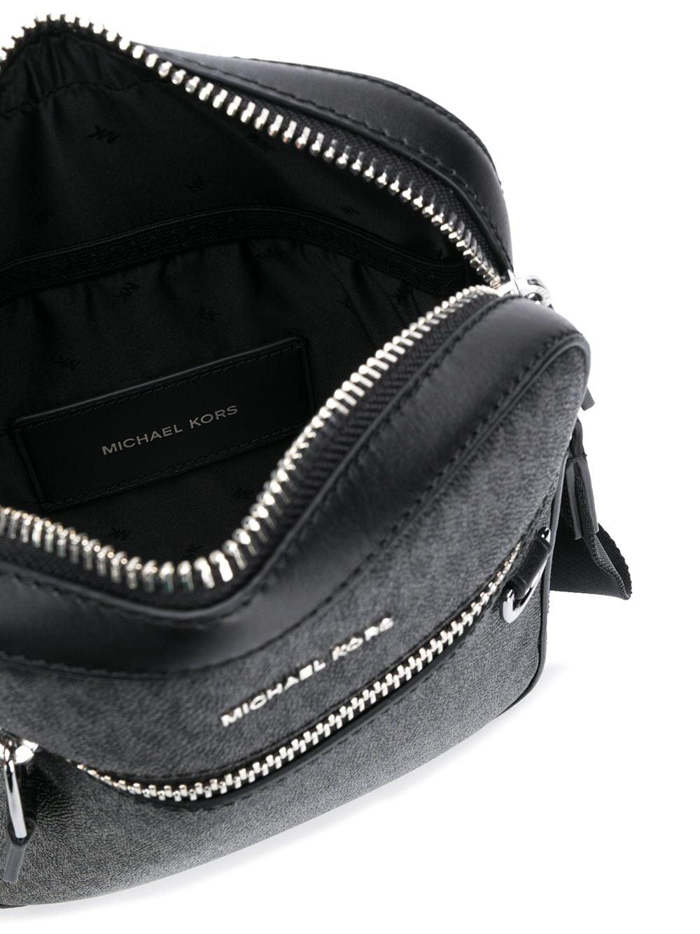Michael Kors Leather Henry Logo-print Flight Bag in Black for Men 