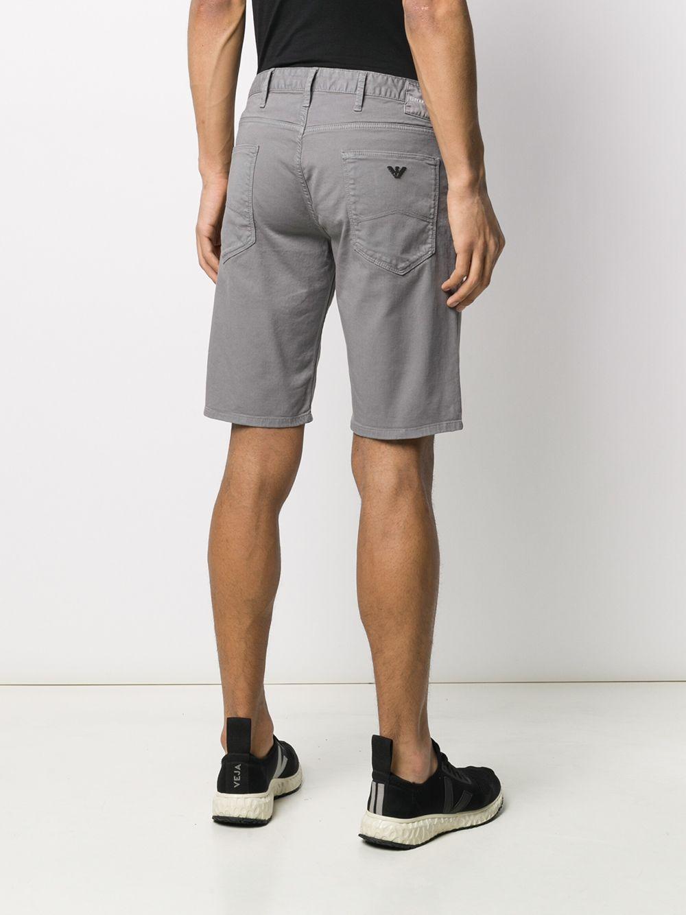 Emporio Armani Denim Bermuda Shorts in Grey (Gray) for Men - Save 35% ...