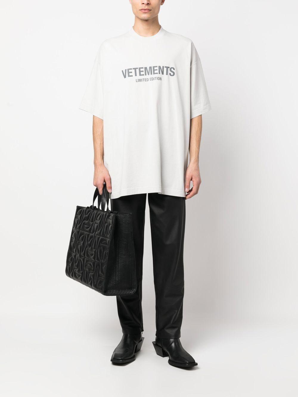 Vetements Logo Limited Edition Print Cotton T-shirt in White for 