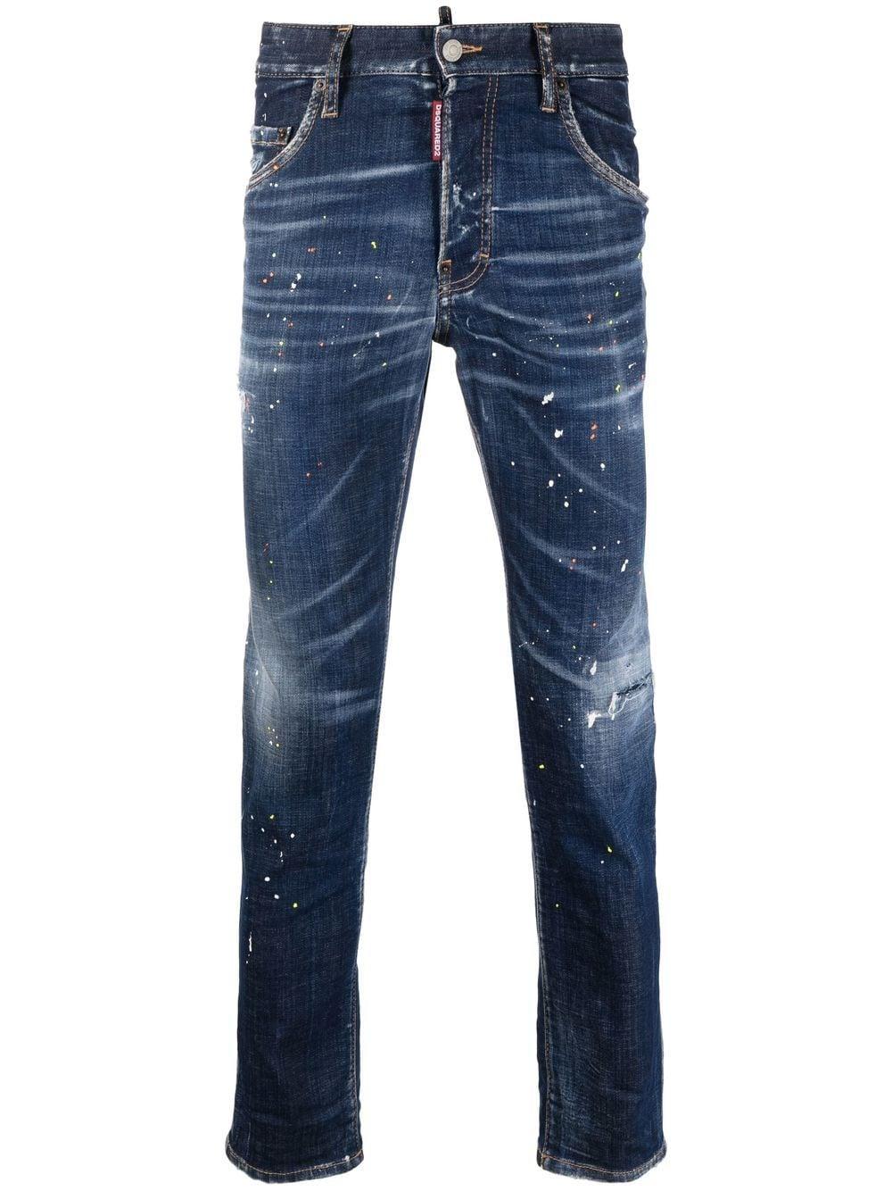 DSquared² Skinny-cut Jeans in Blue for Men | Lyst