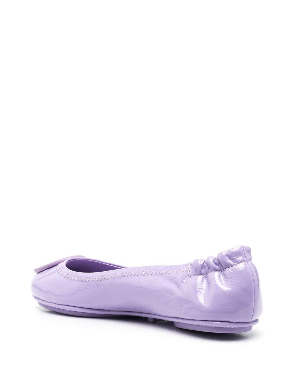 purple ballet flats