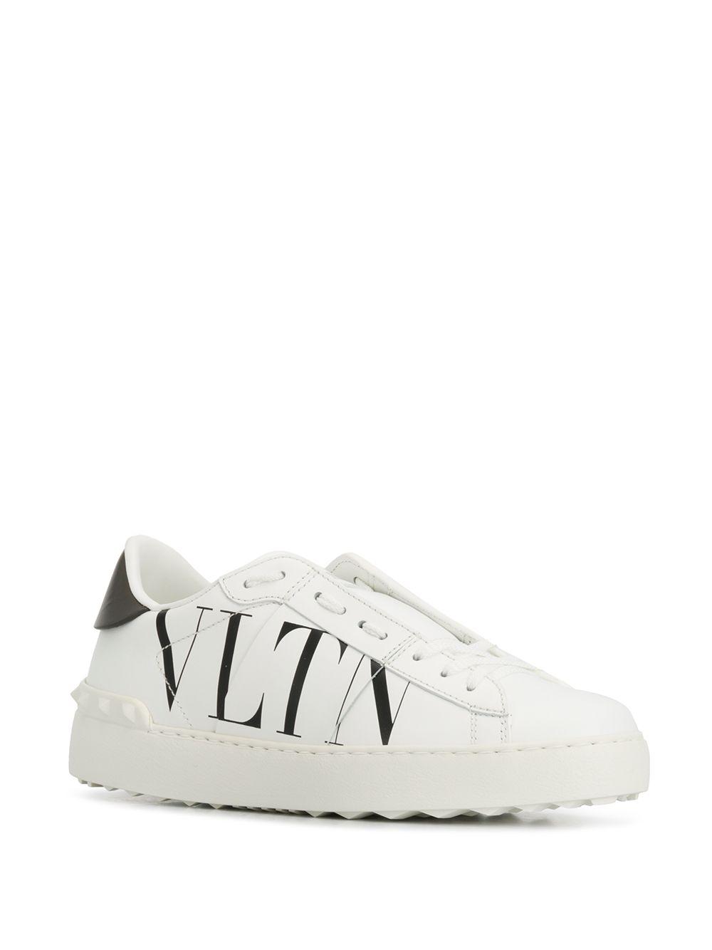 vltn white sneakers