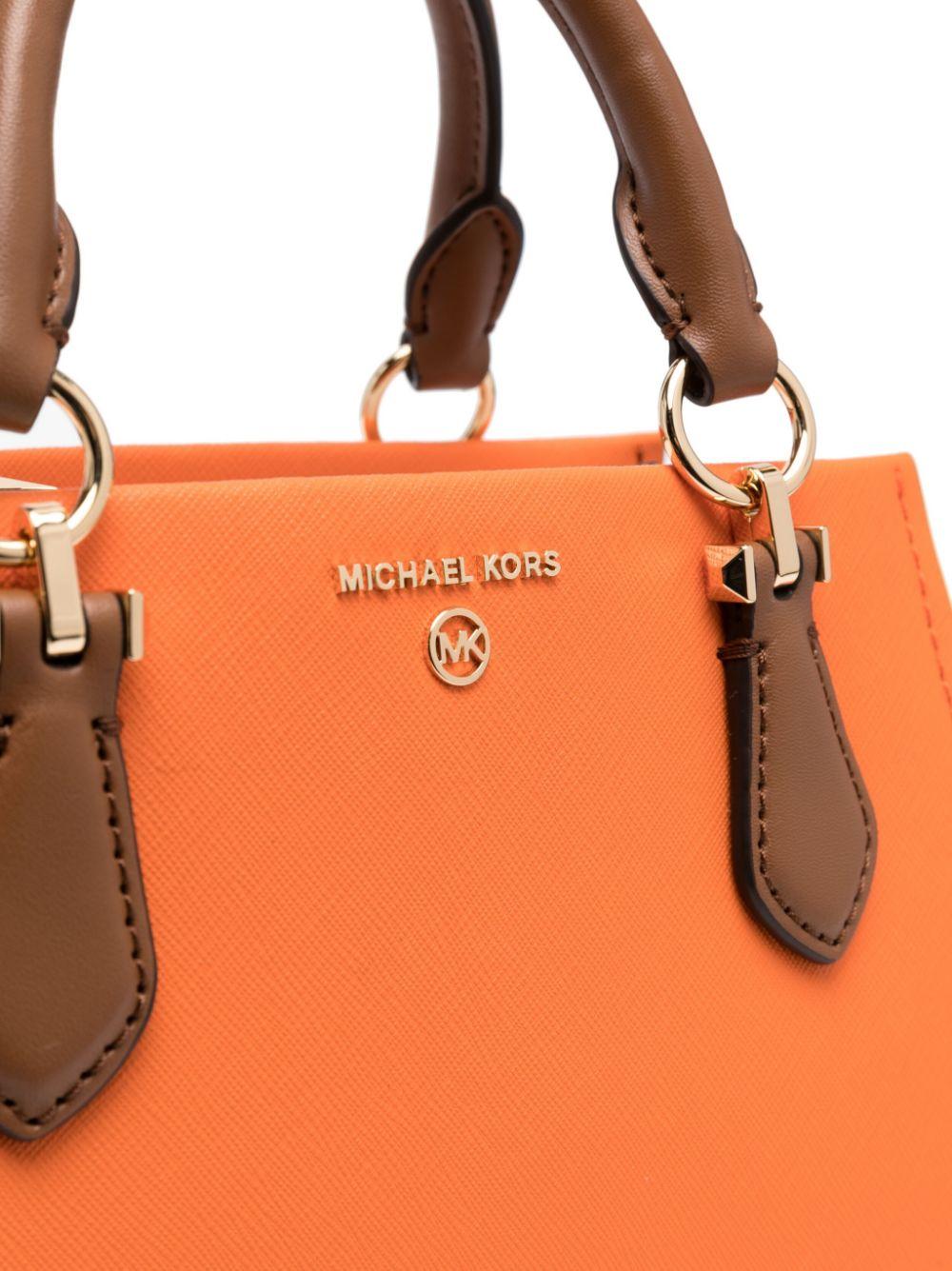 MICHAEL Michael Kors Marilyn Small Color-block Saffiano Leather Crossbody  Bag in Blue
