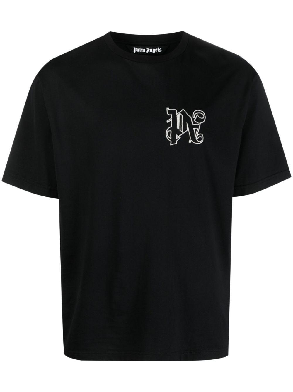 PALM ANGELS X TESSABIT - Palm Cotton T-shirt