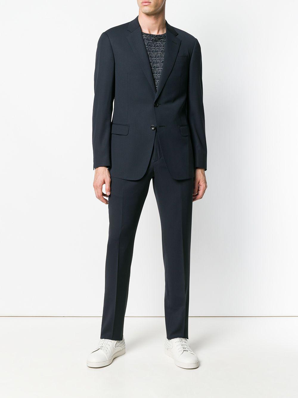 Giorgio Armani Wool Suit in Blue for Men - Lyst
