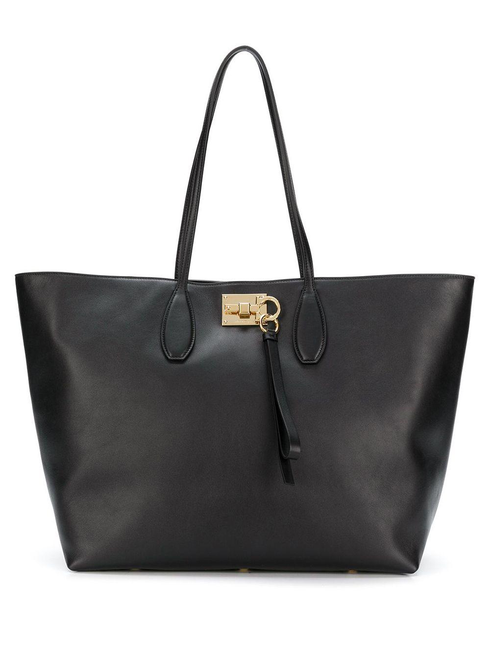 Ferragamo Leather Ferragamo Studio Tote Bag in Black (Brown) - Save 44% ...