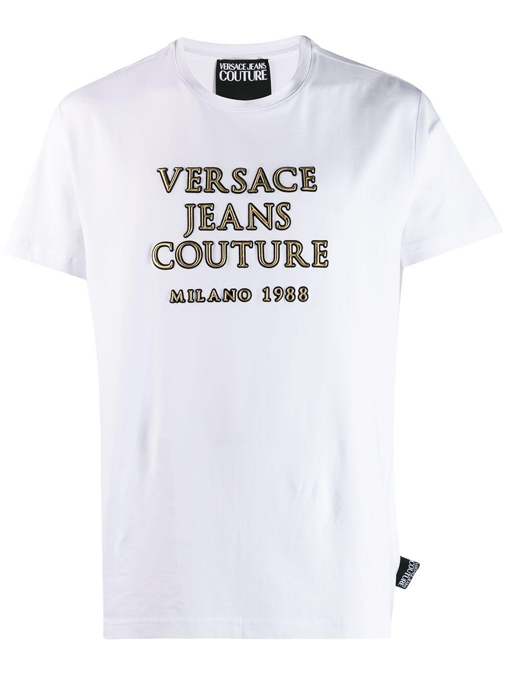 versace jeans white t shirt