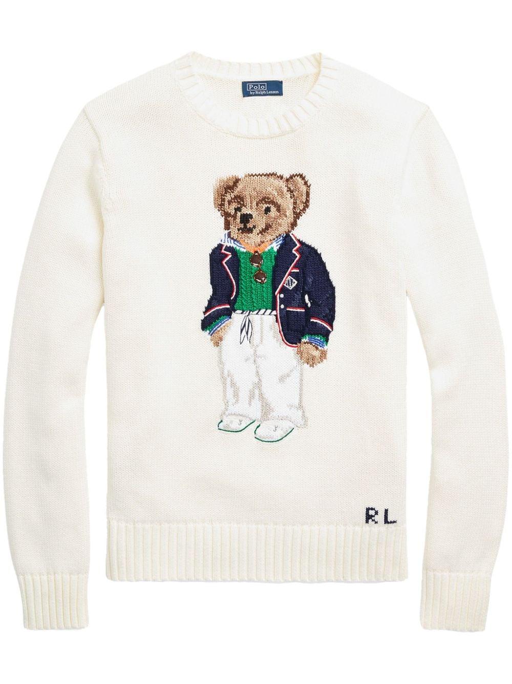 Ralph lauren mens bear sweater clearance