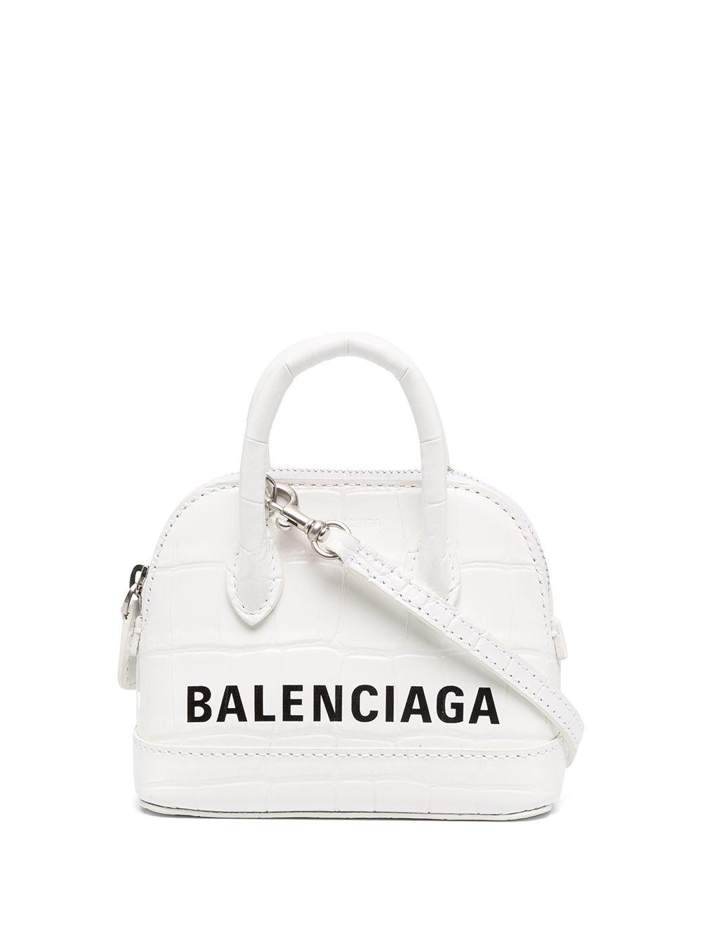 Balenciaga Ville Xxs Top Handle Bag in White Lyst