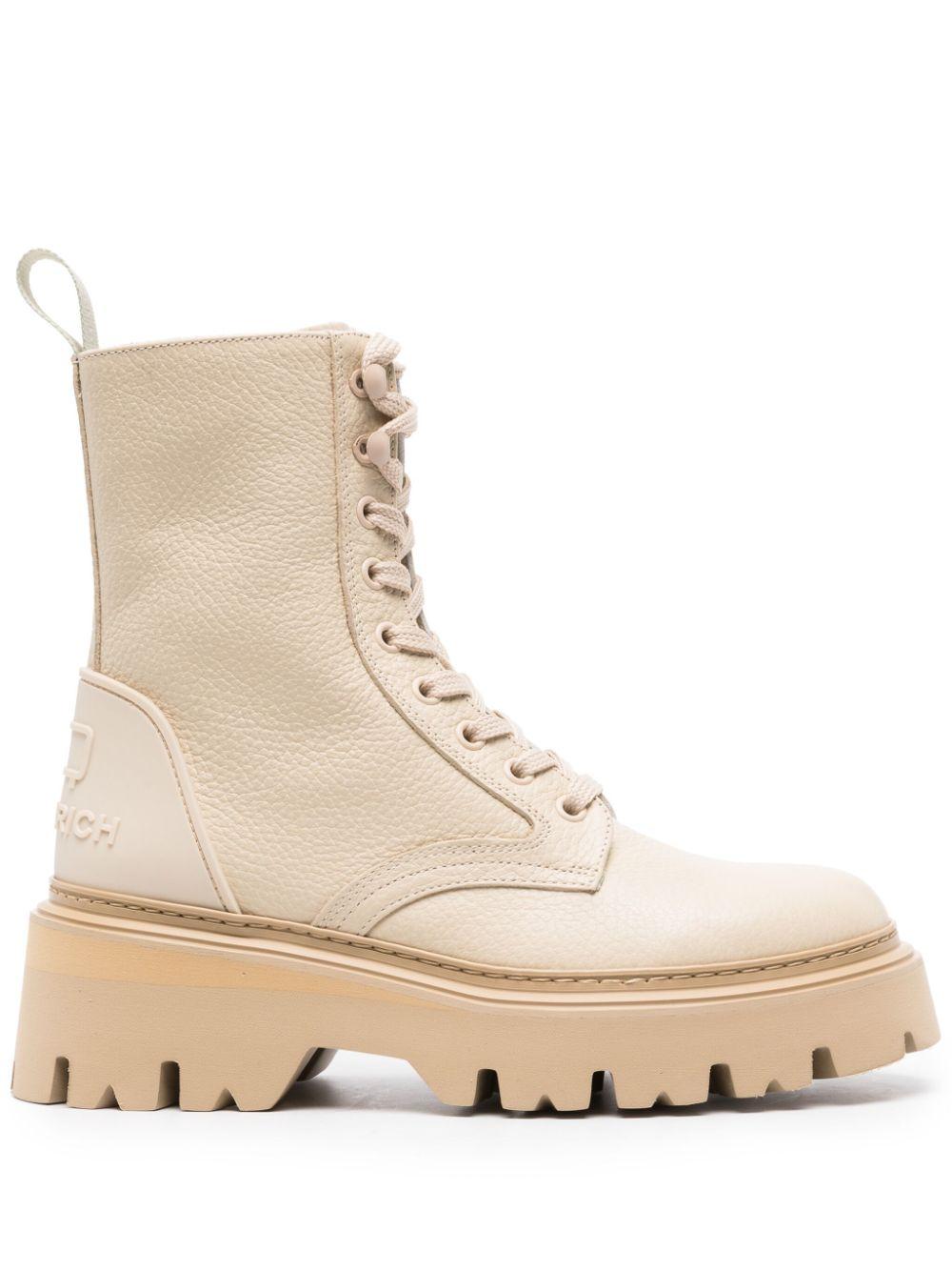 Woolrich Lace-up Ankle Boots in Natural | Lyst