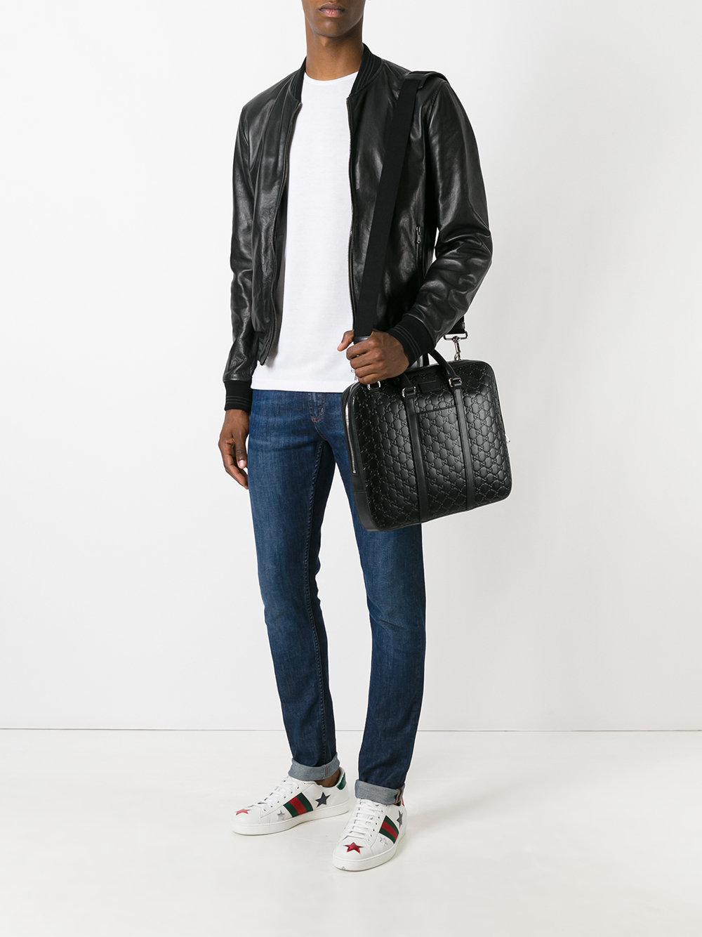 gucci signature leather men's bag