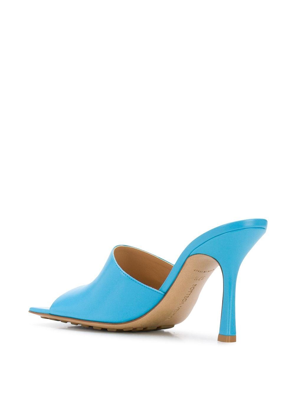 Bottega Veneta Stretch Leather Mules In Sky Blue Blue Save 17 Lyst