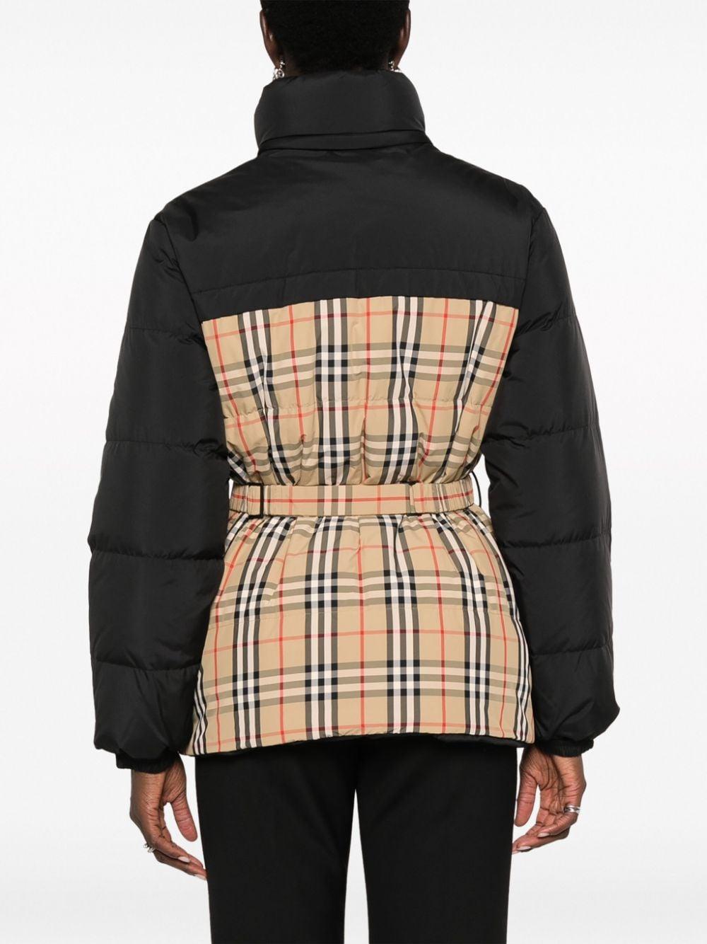 Burberry Down Jacket in Black | Lyst