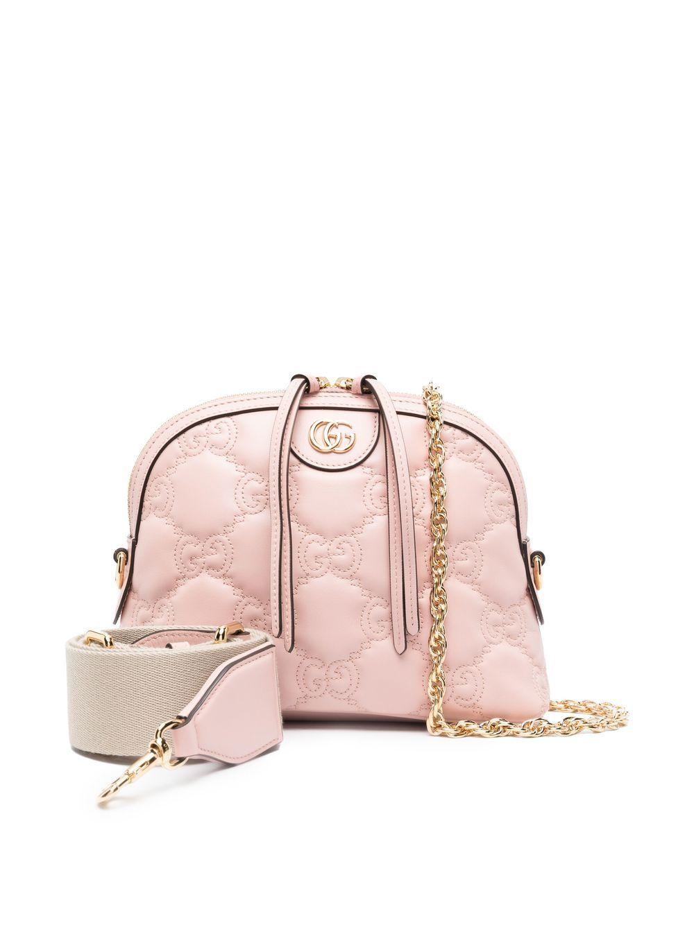 Gucci Ophidia Mini Backpack White in Calfskin Leather with Gold