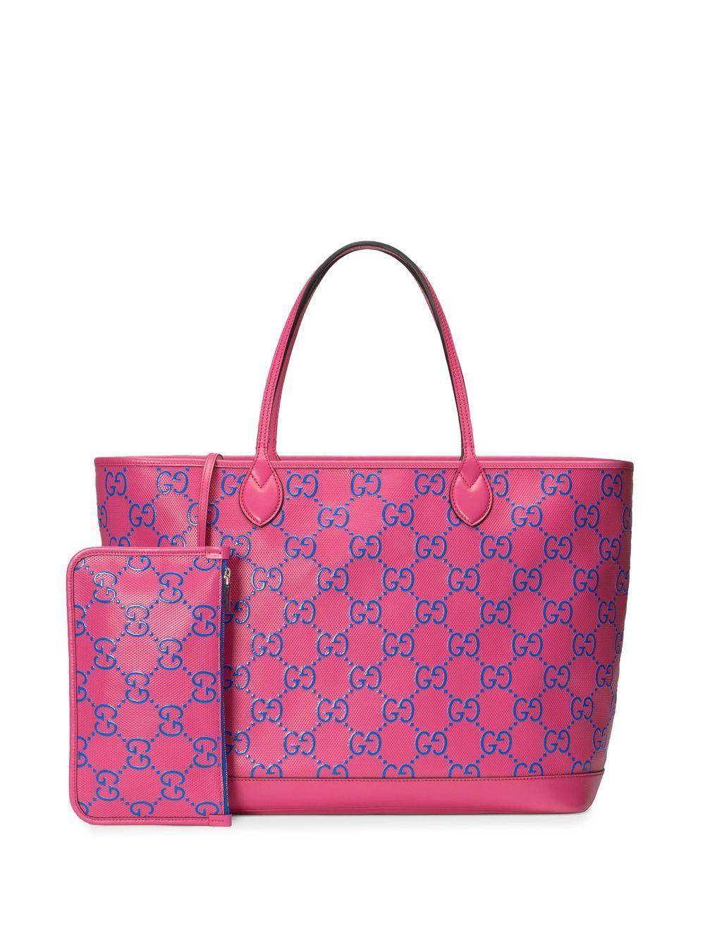 Gucci pink best sale tote bag