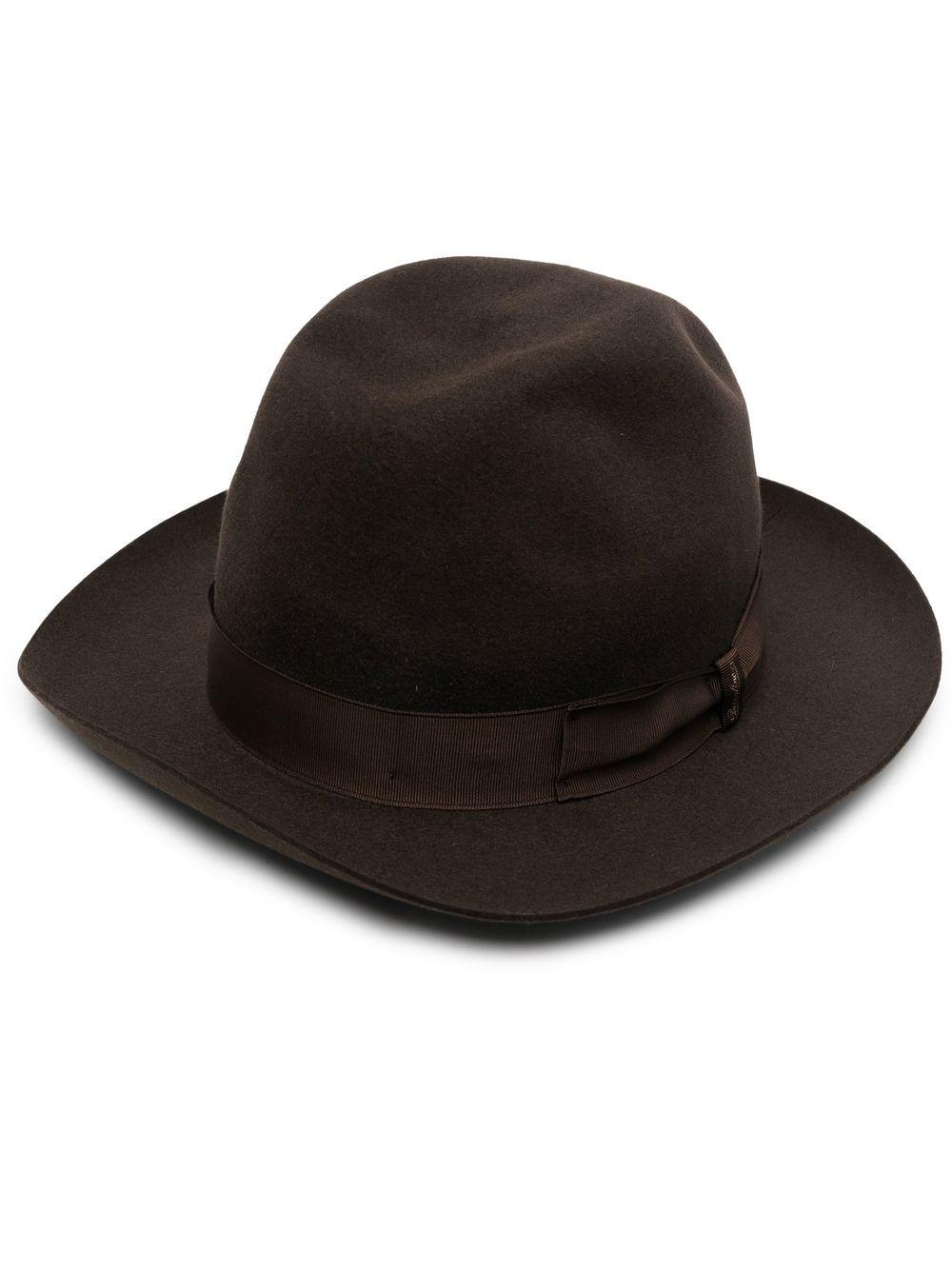 Borsalino Suede Hat in Black for Men | Lyst