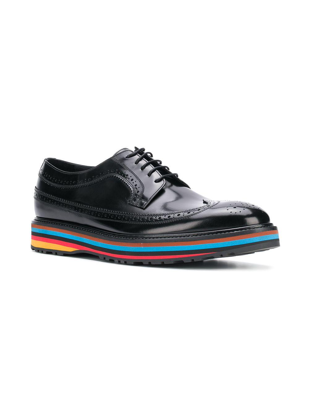 Paul Smith Leather Derby Shoes in Black for Men - Lyst