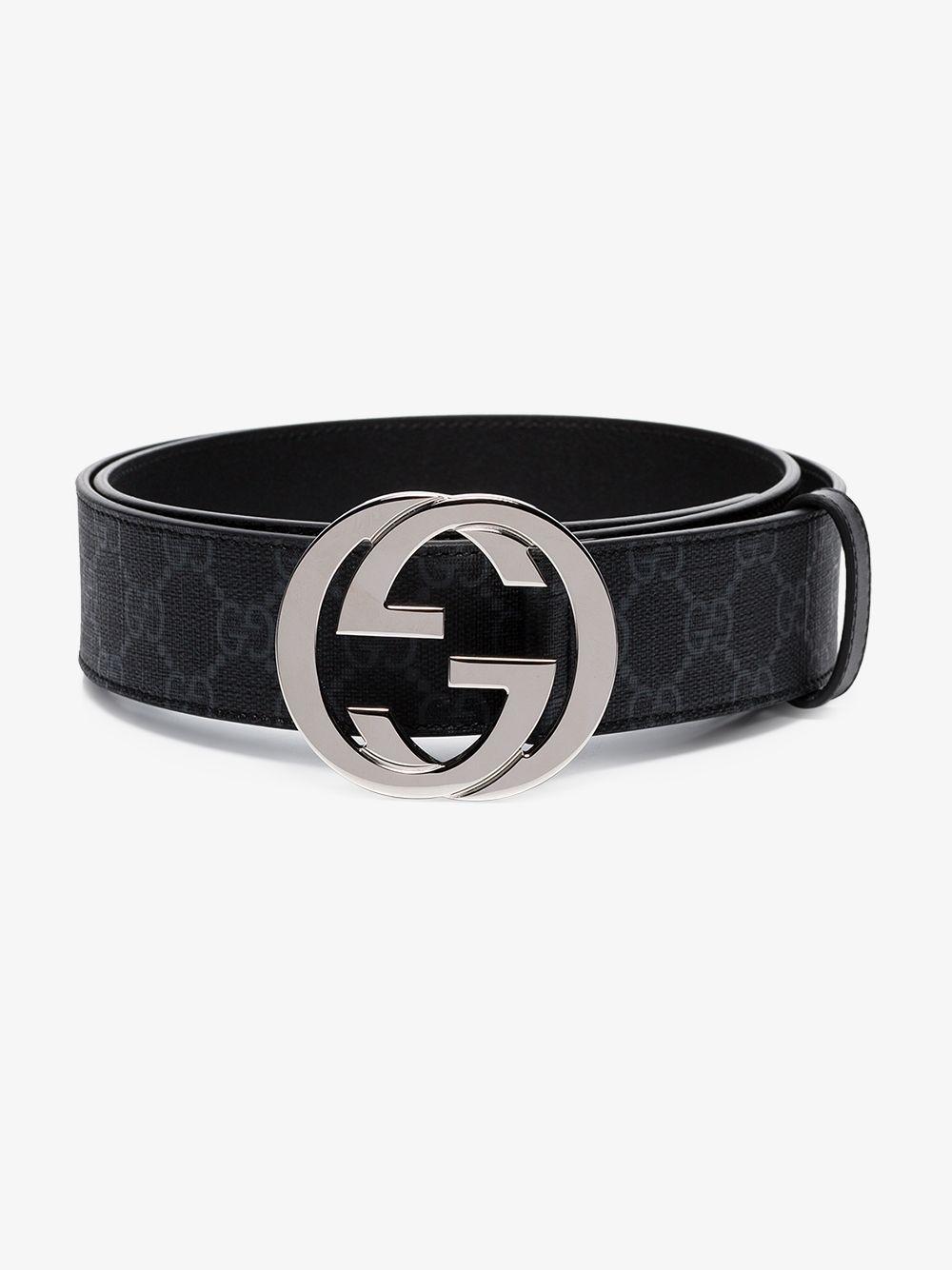 Gucci GG Supreme Black Buckle Belt Gucci