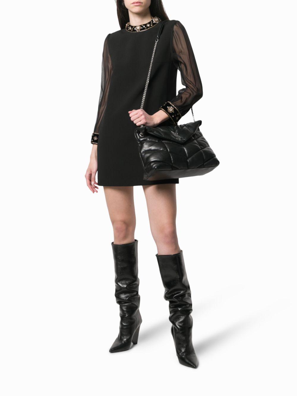 loulou puffer small bolsa in quilted lambskin