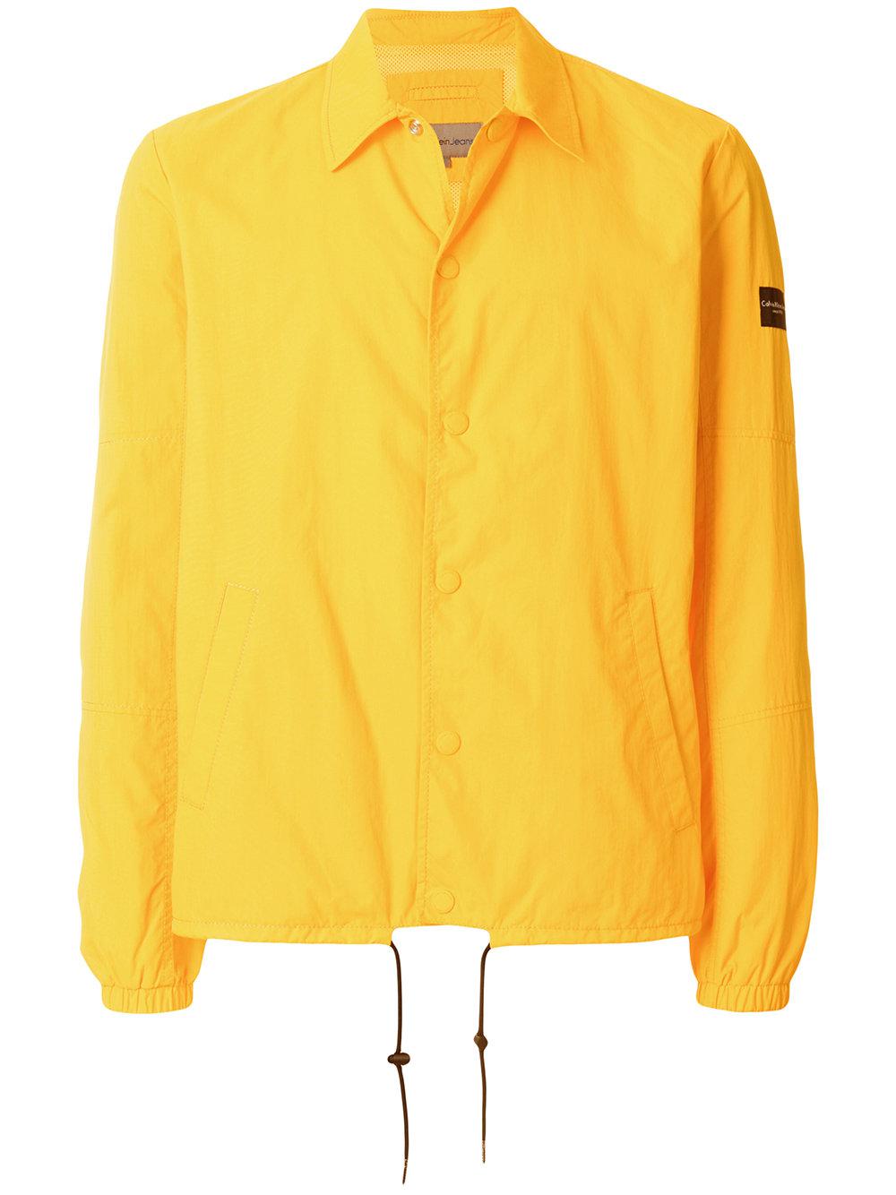 Calvin Klein Denim Cotton Jacket in Yellow & Orange (Yellow) for Men - Lyst