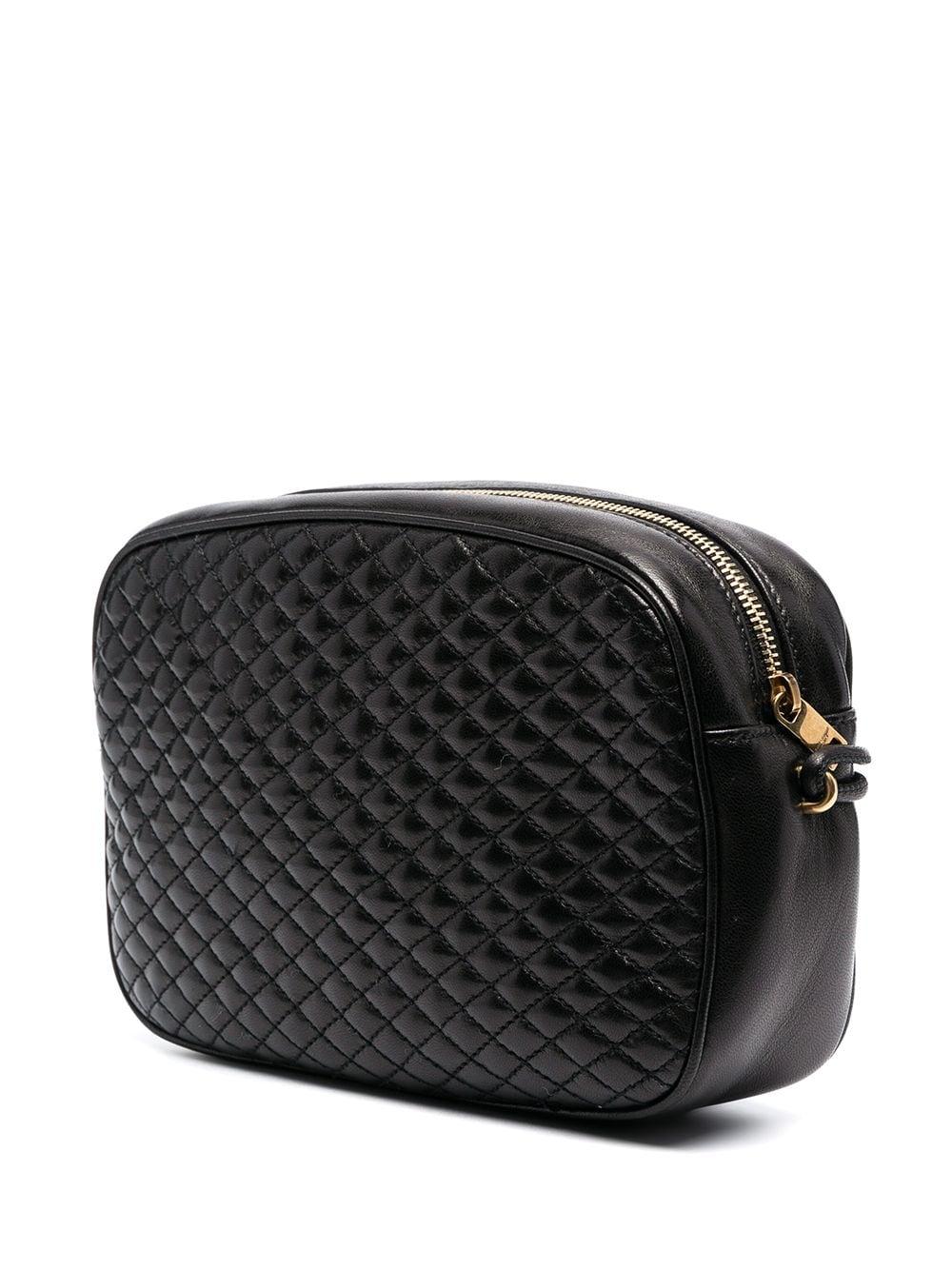 Saint Laurent Victoire Camera Bag In Quilted Leather in Black 