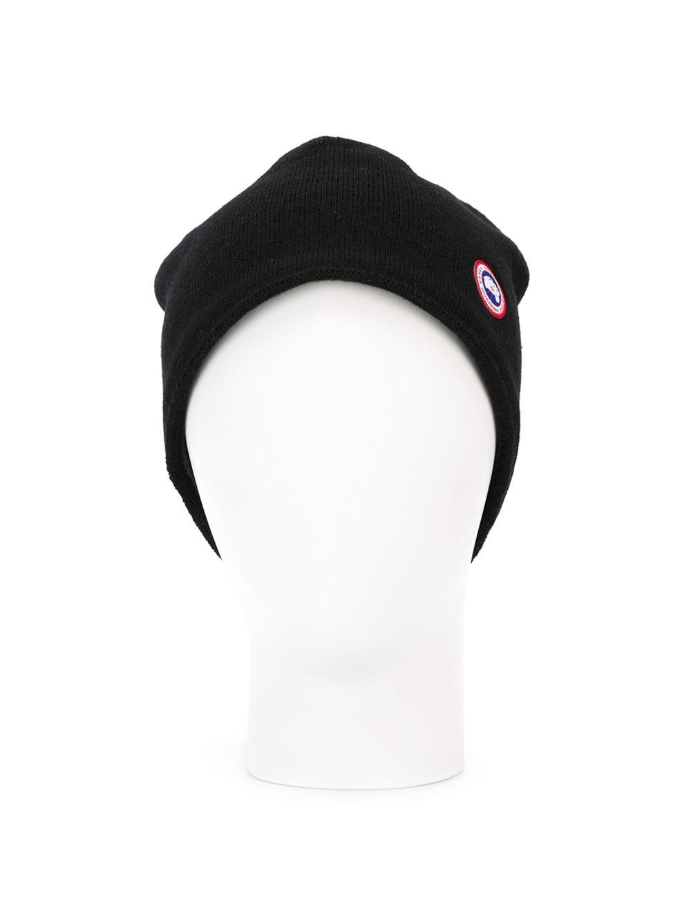 Canada Goose Goose Logo Patch Beanie in 