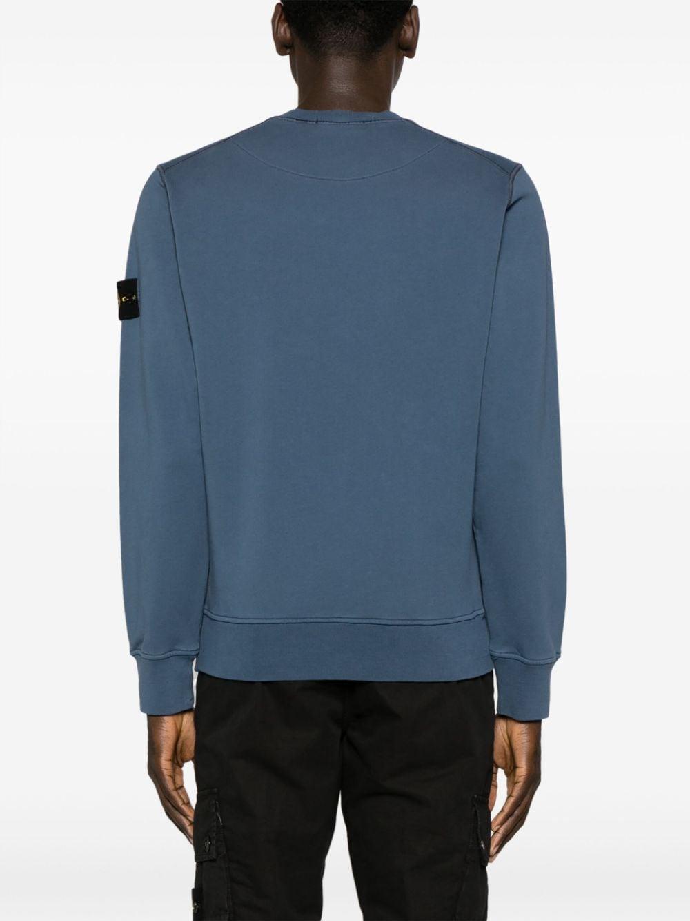 Stone island avio blue cheap sweatshirt