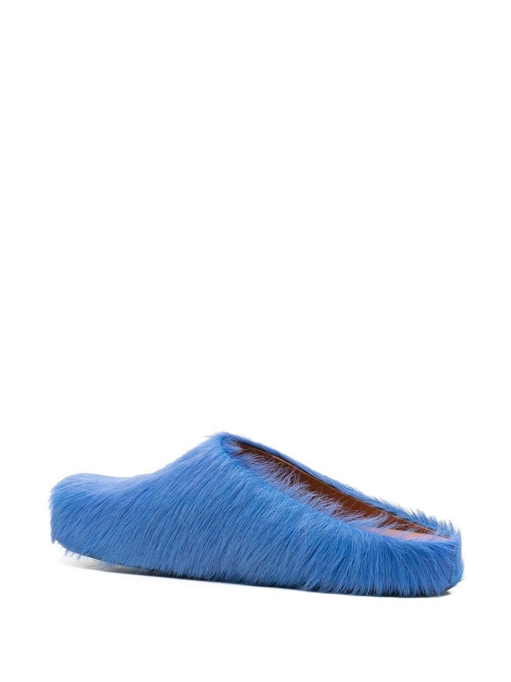 Mens Shoes Slip-on shoes Slippers Marni Fur Mule in Blue for Men 
