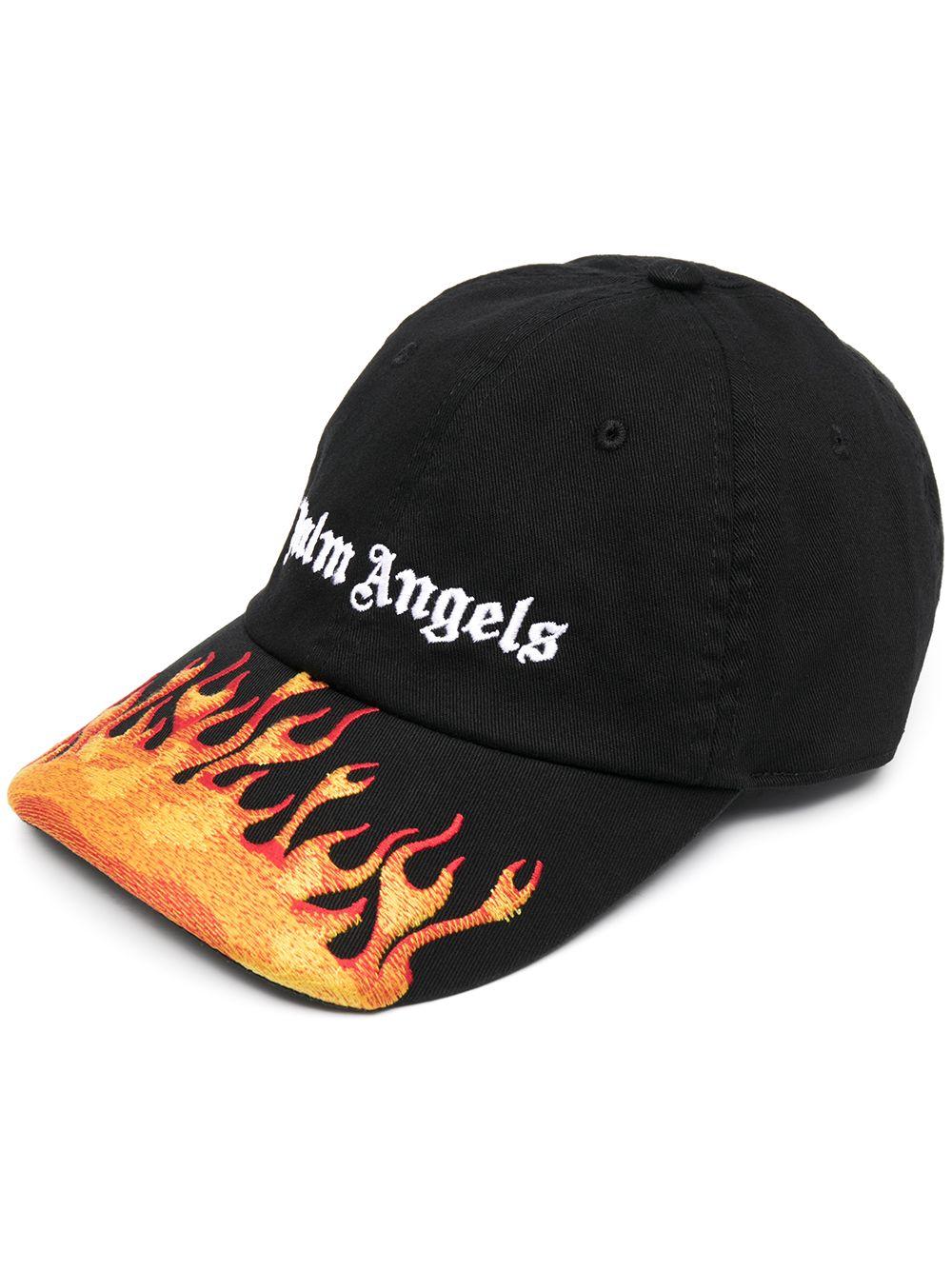 CAPPELLINO BURNING NEROPalm Angels in Cotone da Uomo colore Nero | Lyst