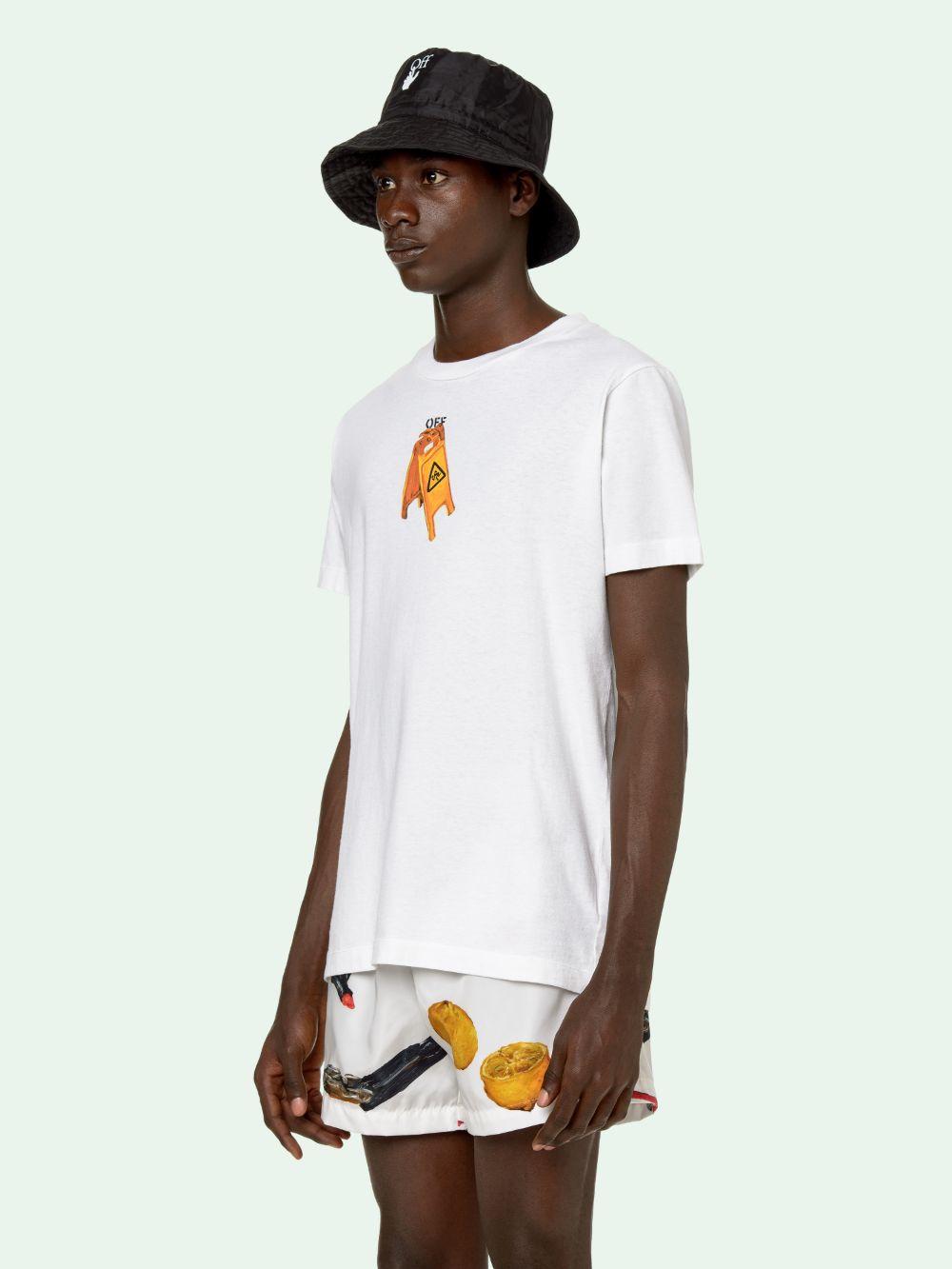 Off-White c/o Virgil Abloh Pascal Skeleton T Shirt in White Off-White c/o Virgil Abloh Pascal Skeleton T Shirt in White
