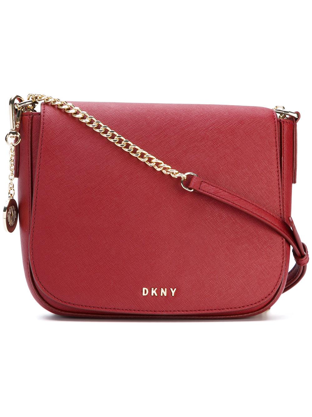 Dkny Red Leather Cross Body Bag Literacy Basics