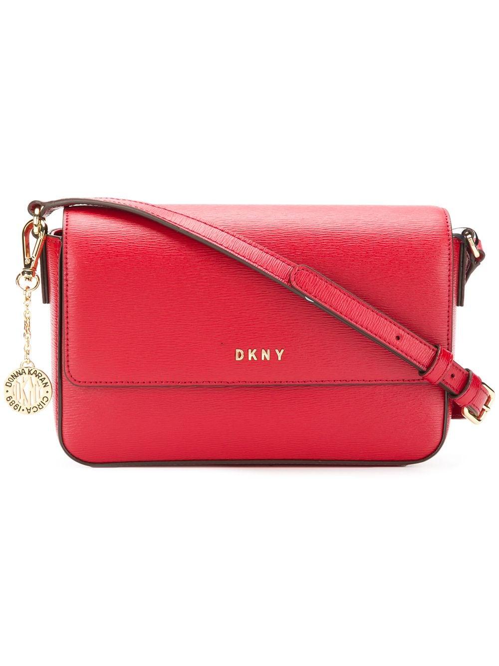 DKNY Bryant Leather Crossbody Bag in Red - Lyst