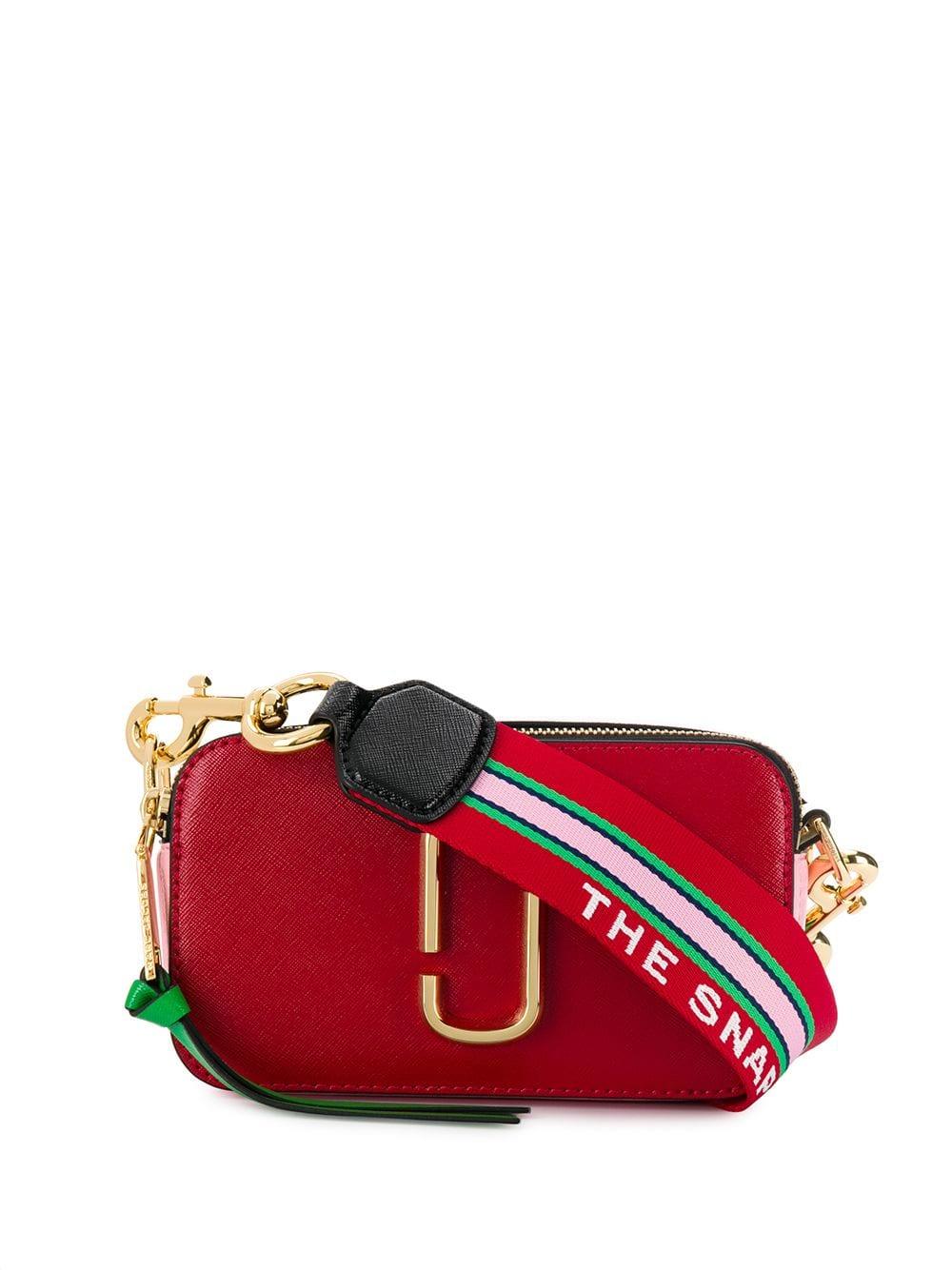 Marc Jacobs Black & Red Snapshot Leather Crossbody Bag, Best Price and  Reviews