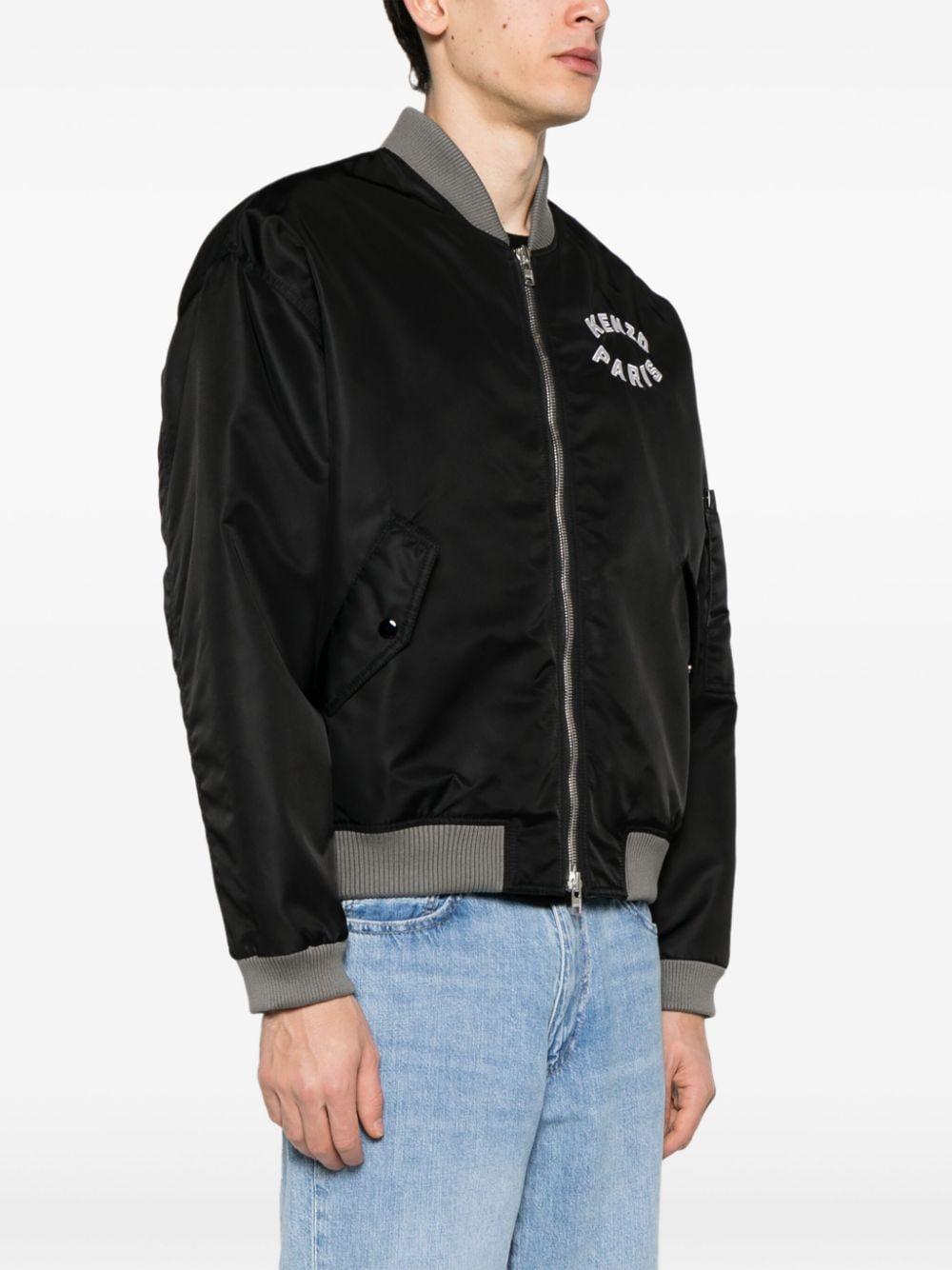 KENZO Lucky Tiger Nylon Bomber Jacket in Black for Men Lyst UK