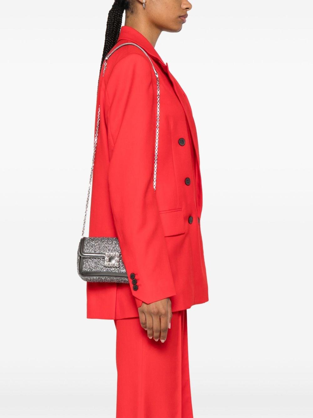 ショルダーバッグ・ポシェット Roger Vivier Jeu De Fille Leather Clutch Bag Viv' Choc Mini Bag in leather Black Woman
