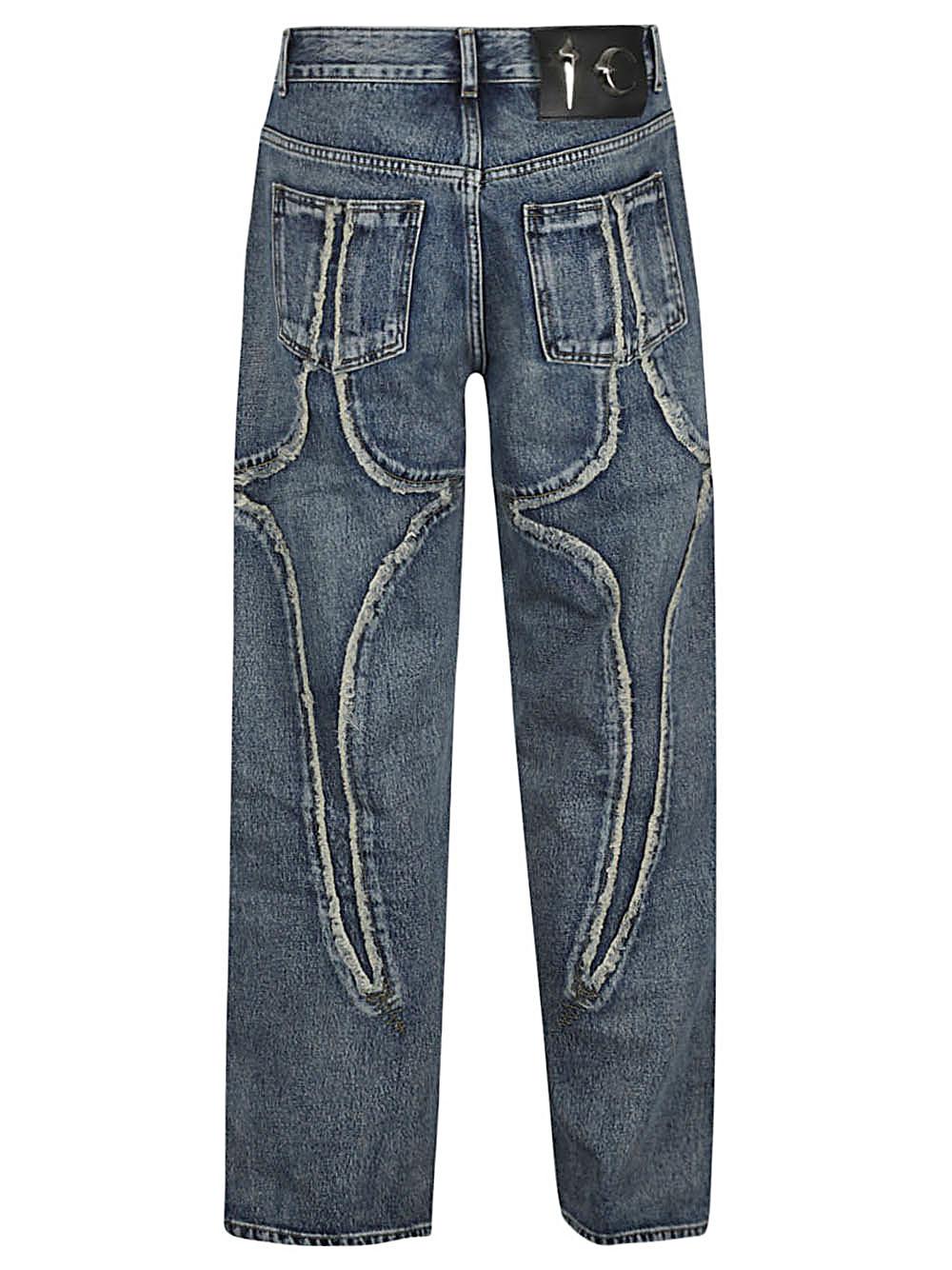 THUG CLUB Denim Jeans in Blue for Men | Lyst