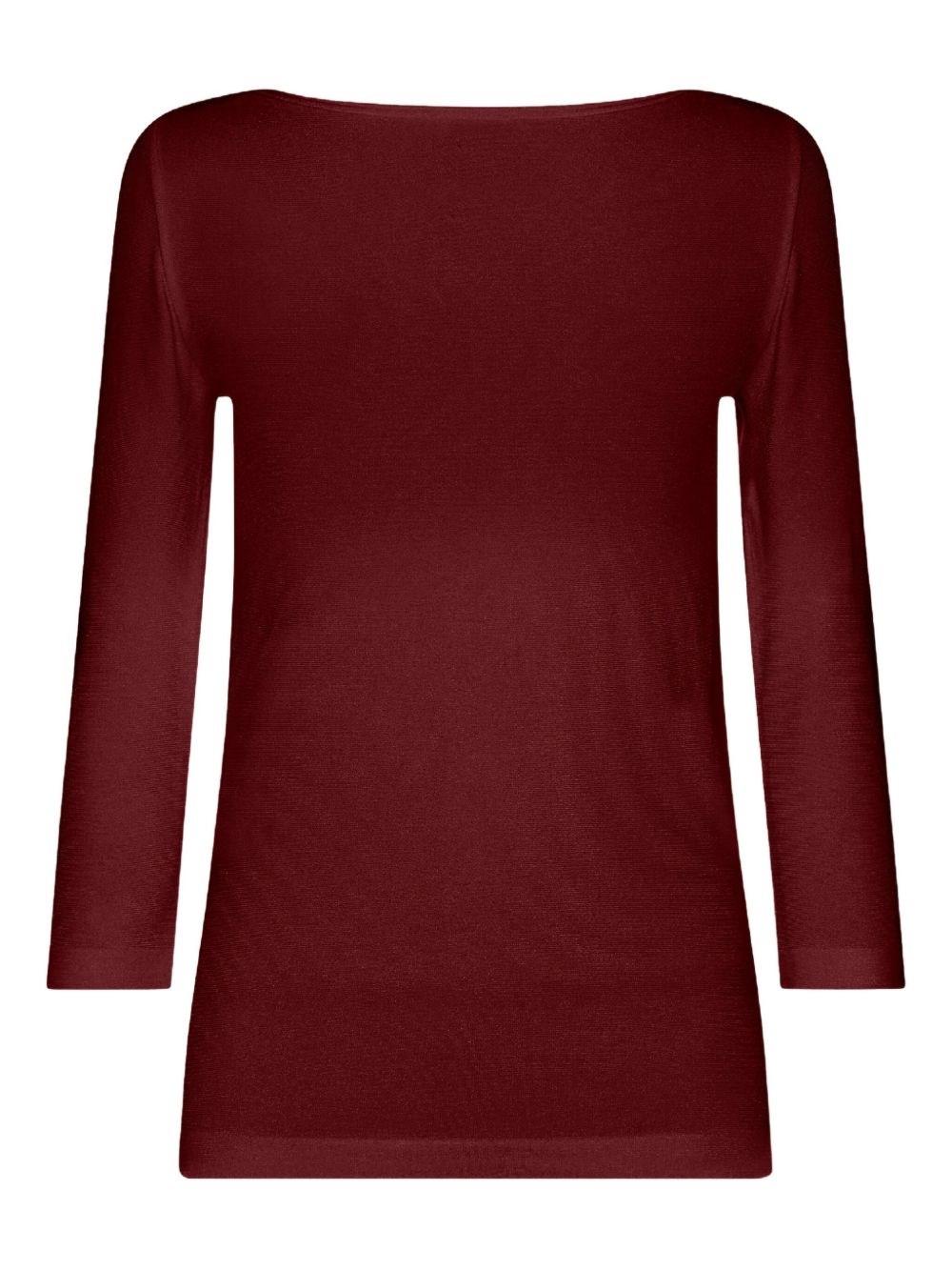 Wolford Boat-Neck Sweater in Red Lyst UK