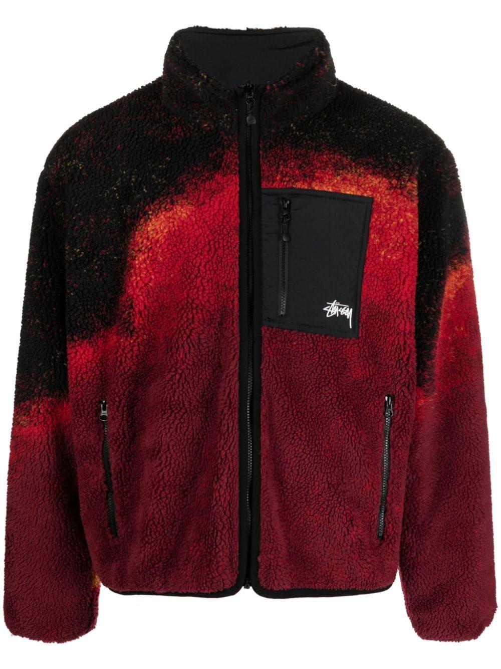Stussy Sherpa-fleece Reversible Jacket in Red for Men | Lyst