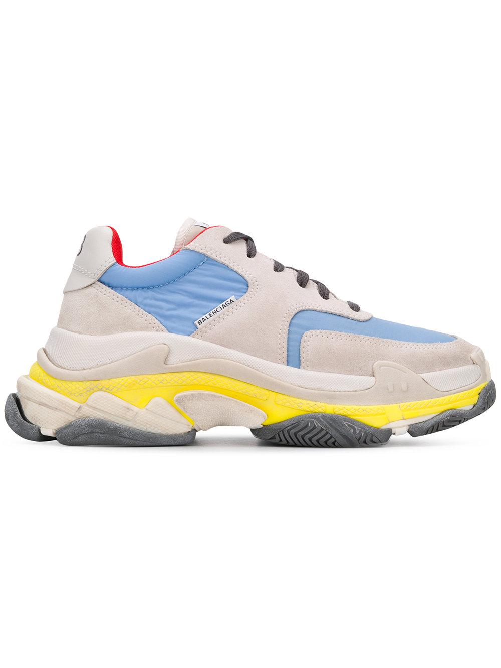 balenciaga grey triple s sneakers