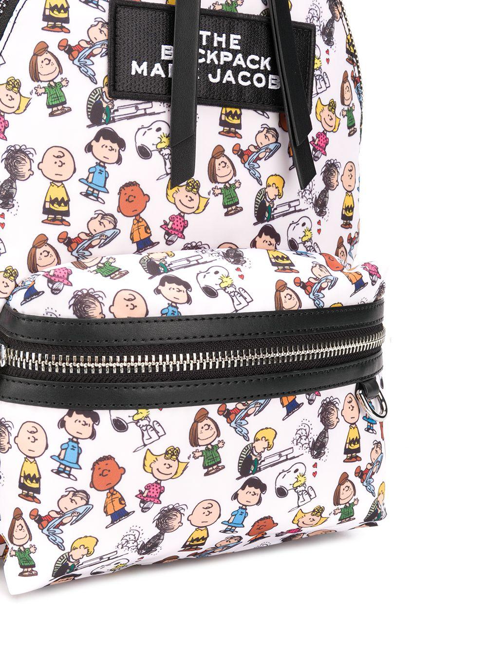 バッグ MARC JACOBS Large Backpack Peanuts Marc Jacobs Peanuts X The Large Backpack in White | Lyst