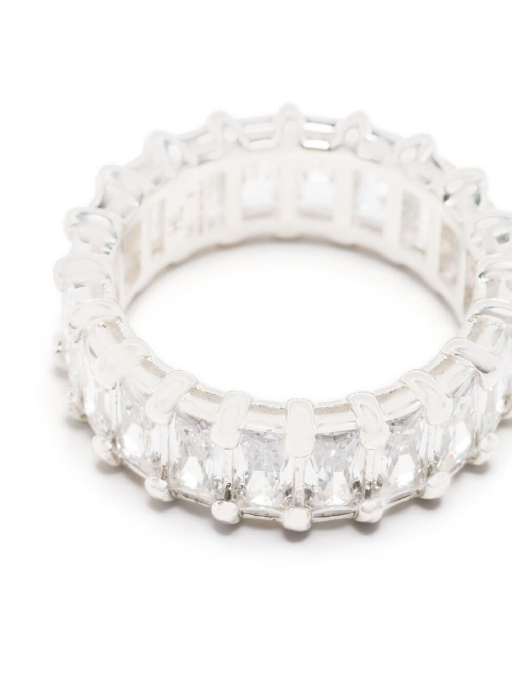 Hatton Labs Baguette Eternity Ring in White | Lyst