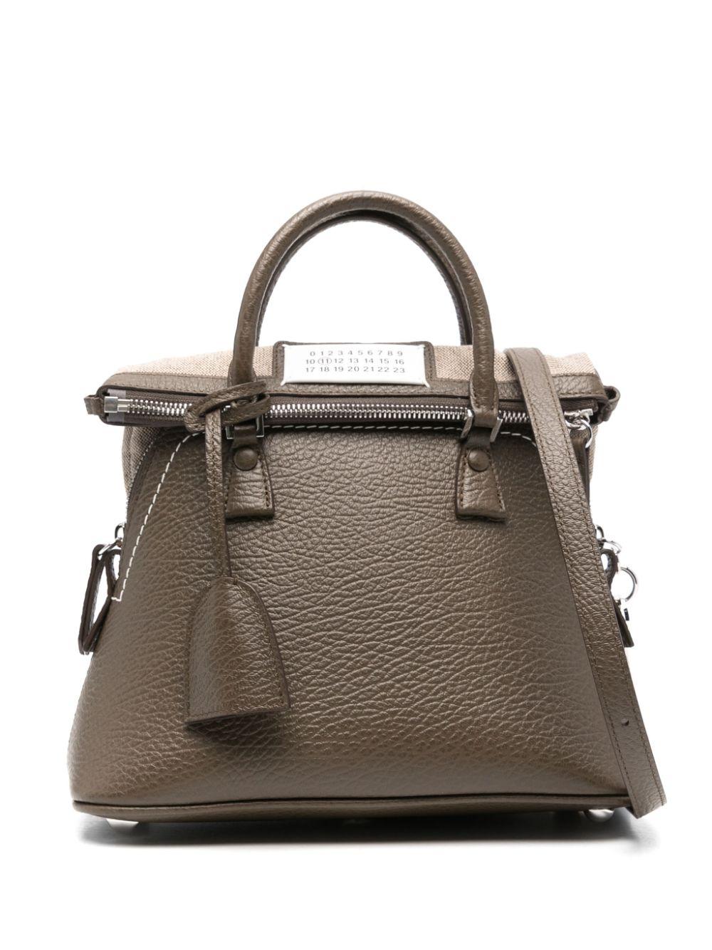 Maison Margiela 5 Ac Classique Mini Leather Handbag in Brown | Lyst