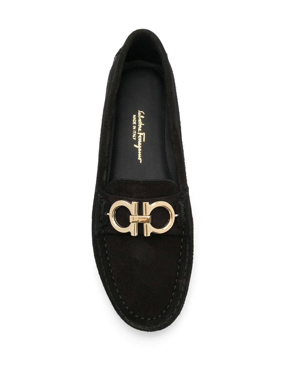 Ferragamo Gancini Leather Loafers in 
