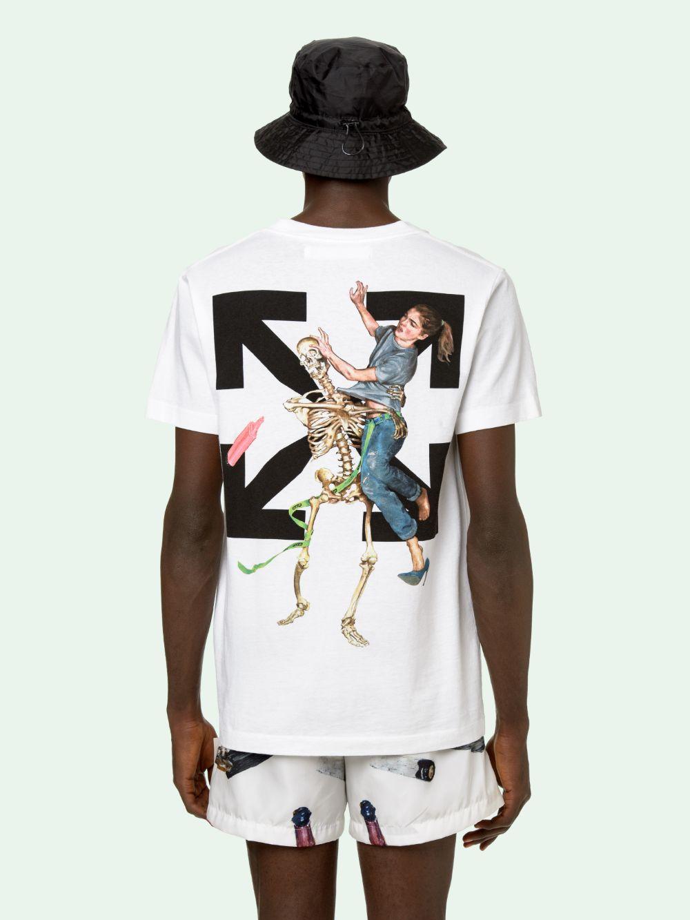 Off-White c/o Virgil Abloh PASCAL SKELETON スウェット Off-White c/o Virgil Abloh Pascal Wet Floor Sign Print