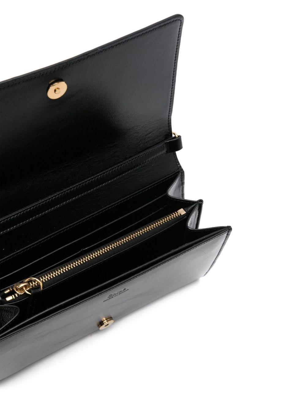 Chloé Iconic Leather Clutch in Black | Lyst Canada
