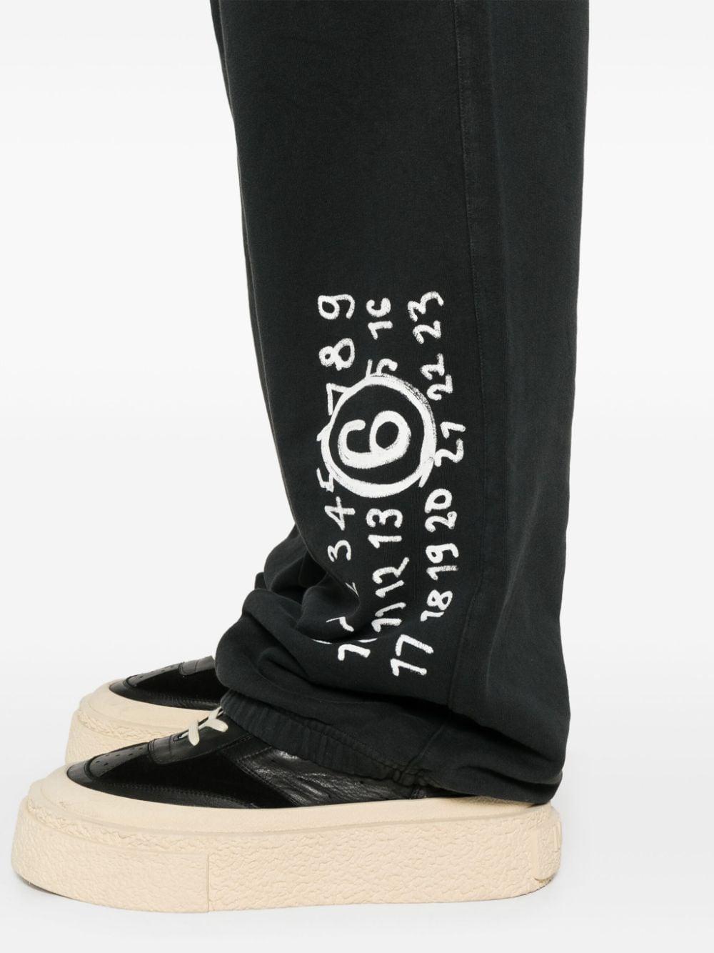 Maison margiela oversize logo cotton sweatpants hotsell