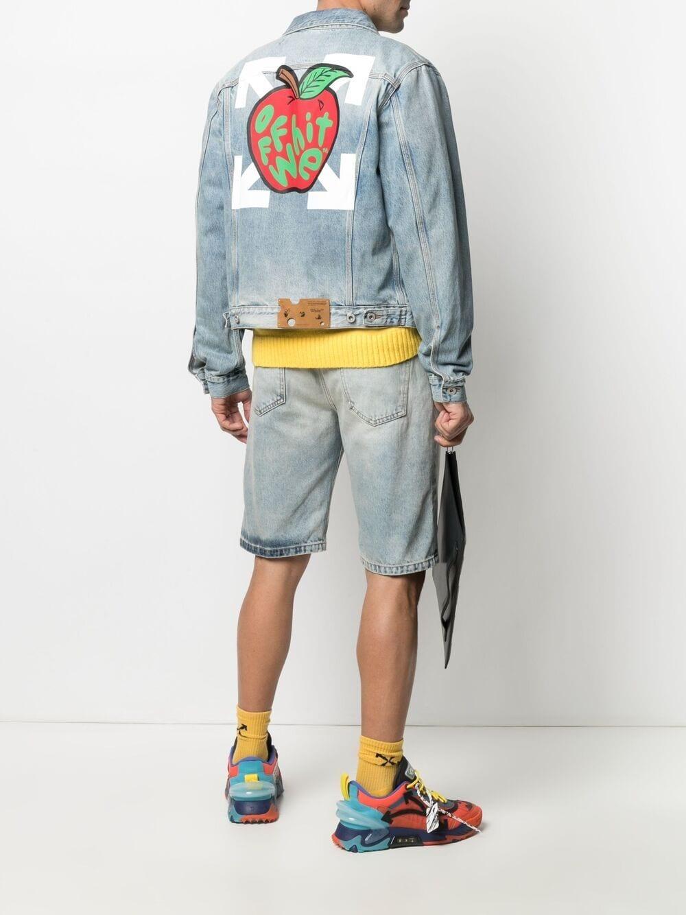 o Virgil Abloh Apple Denim Jacket 